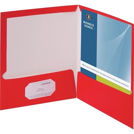 Business Source FOLDER, 2POCKET, LAMINATED, RD BSN44426